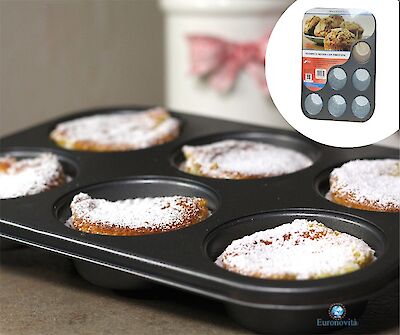 Foto di FORMINA STAMPO 12 MUFFIN C/PIROT. 35,5X26,5X3CM