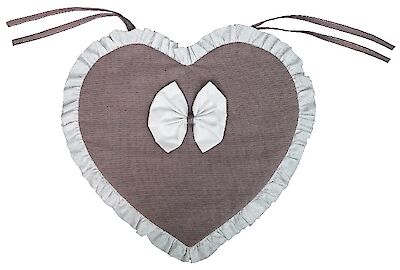 Foto di CP19 COPRIFORNO FORMA CUORE CON RICCIO  E FIOCCO 40X40 CM
