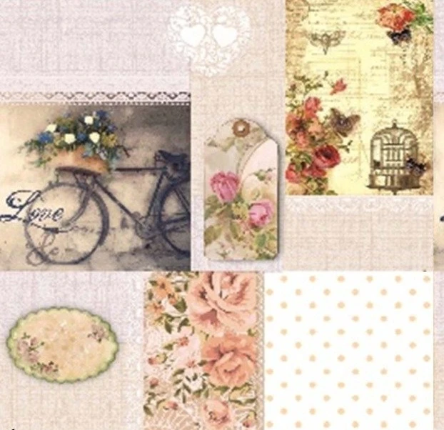 TESSUTO POLICOTONE H.140CM 80GSM BICI LOVE