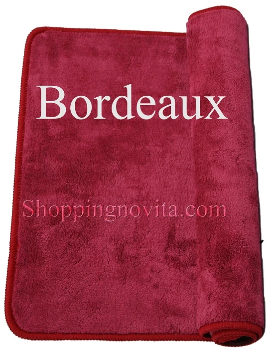 TAPPETO MICROFIBRA GENIO OVALE 45X70CM BORDO