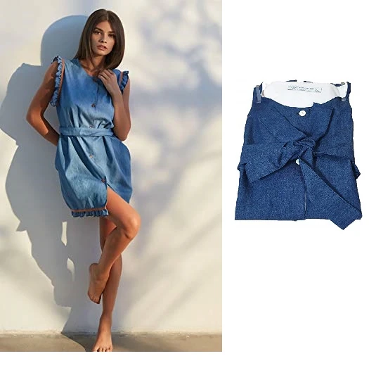 PIGIAMA DONNA MOD.FIONA ASS.JEANS-DENIM TAG.S-XL