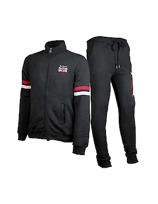 Foto di TUTA LONSDALE UOMO FULL ZIP BLACK