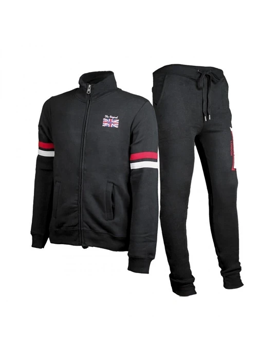 TUTA LONSDALE UOMO FULL ZIP BLACK
