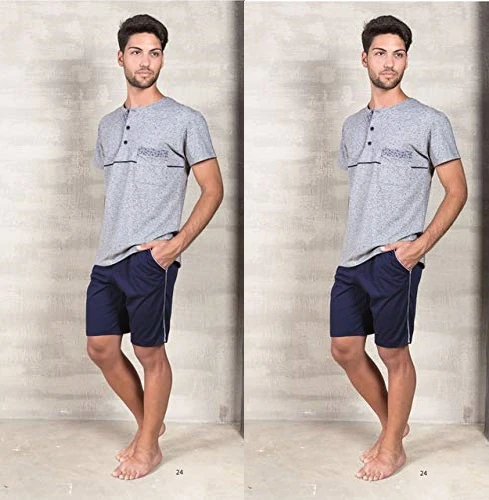 PIGIAMA UOMO MOD.MARK ASS.GRIGIO-JEANS TAG.S-XL