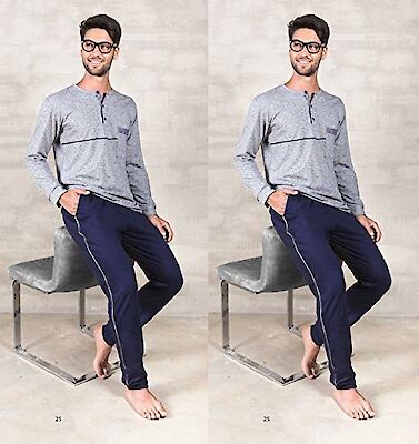 Foto di PIGIAMA UOMO MOD.MORRIS ASS.GRIGIO-JEANS TAG.S-XL
