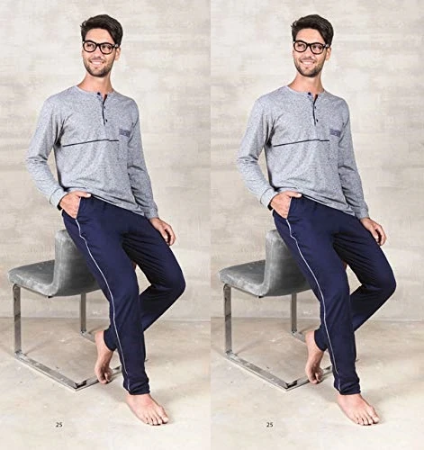 PIGIAMA UOMO MOD.MORRIS ASS.GRIGIO-JEANS TAG.S-XL