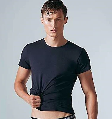 Foto di MAGLIA UOMO M/M PAR. NERO TAG.M4 90% COTONE 10% ELASTAN