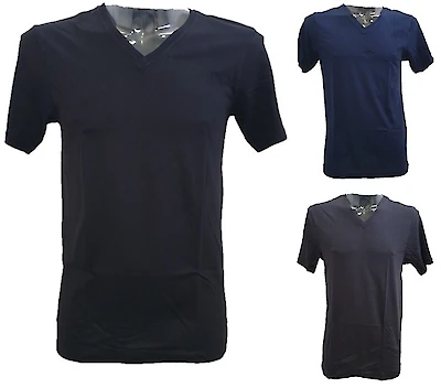 Foto di MAGLIA UOMO SCOLLO A PUNTA ASSORTITO TAG.XL6 100% COTONE