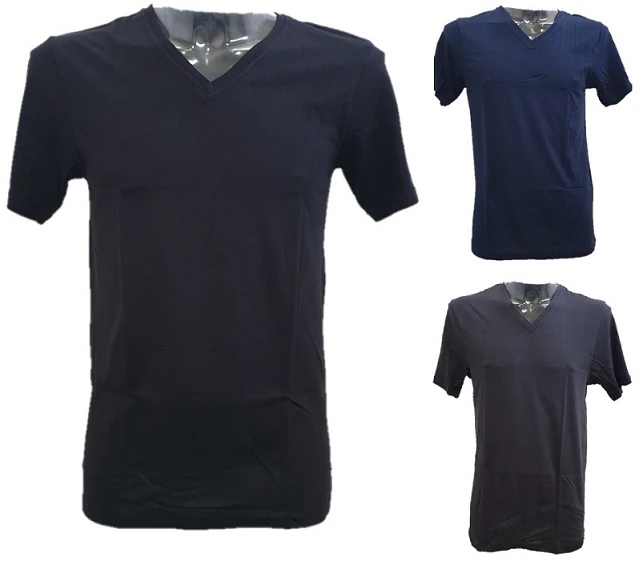 MAGLIA UOMO SCOLLO A PUNTA ASSORTITO TAG.XL6 100% COTONE