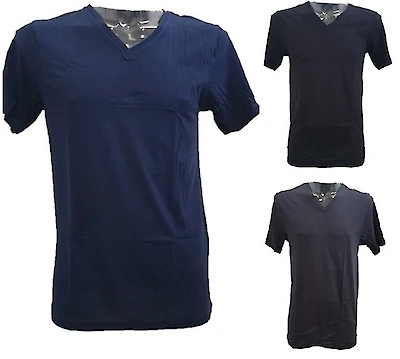 Foto di MAGLIA UOMO SCOLLO A PUNTA ASSORTITO TAG.XXL7 100% COTONE