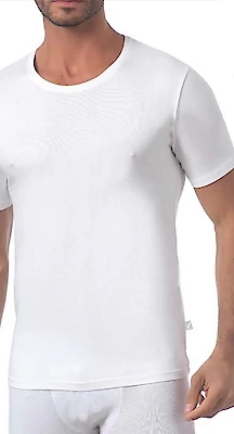 Foto di MAGLIA UOMO SCOLLO TONDO BIANCO TAG.XXL7 100% COTONE