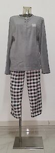 Foto di PIGIAMA DONNA CORAL FLAN.100% POL.ANTRACITE/GRIGIO TG.S-XL